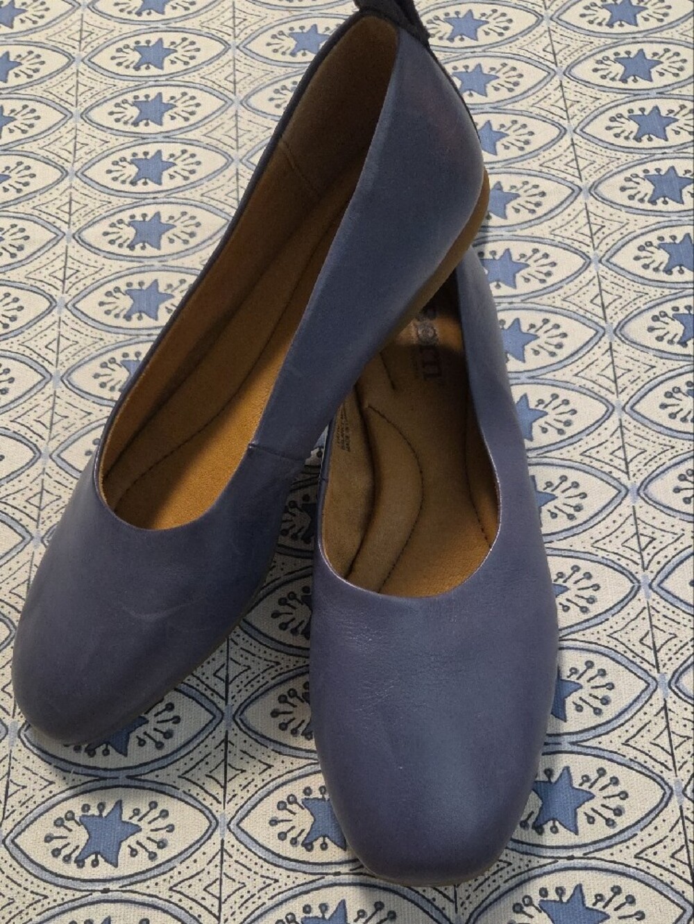 Born Blue Leather Slip-On Ballet Flats - Picture 7 of 7